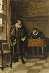 Prinz Wilhelm von Oranien in seinem Kabinett